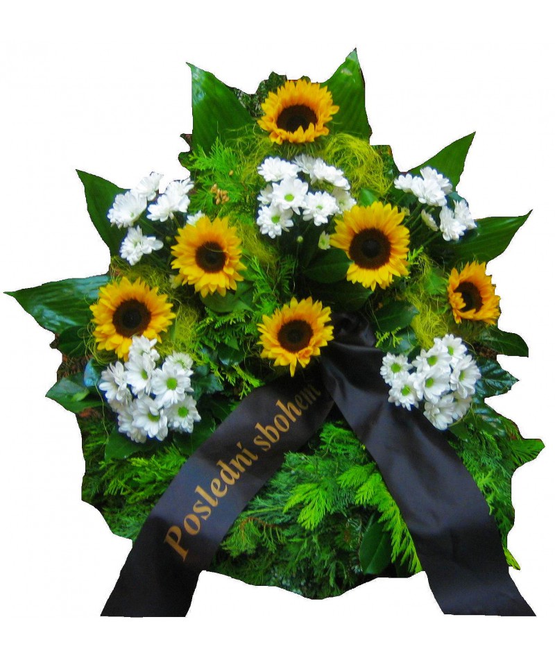 funeral-wreath-sunflowers