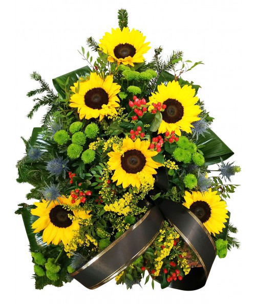 funeral-bouquet-sunflowers-brno